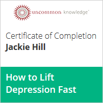 depression certificate